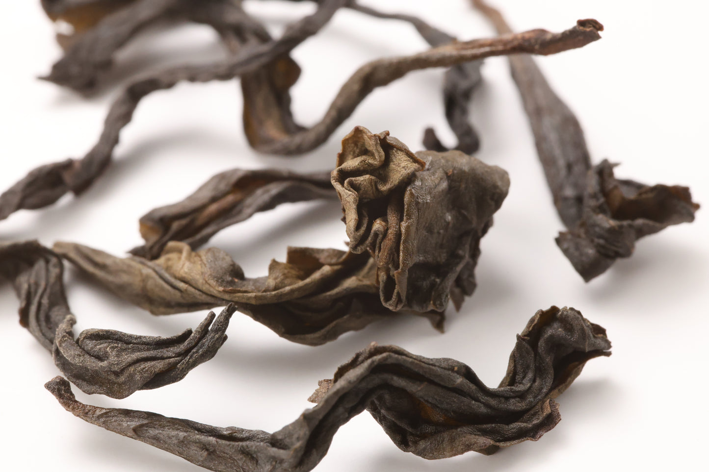 Bao Zhong Oolong (Traditional Heavy Roasted) Macro Shot