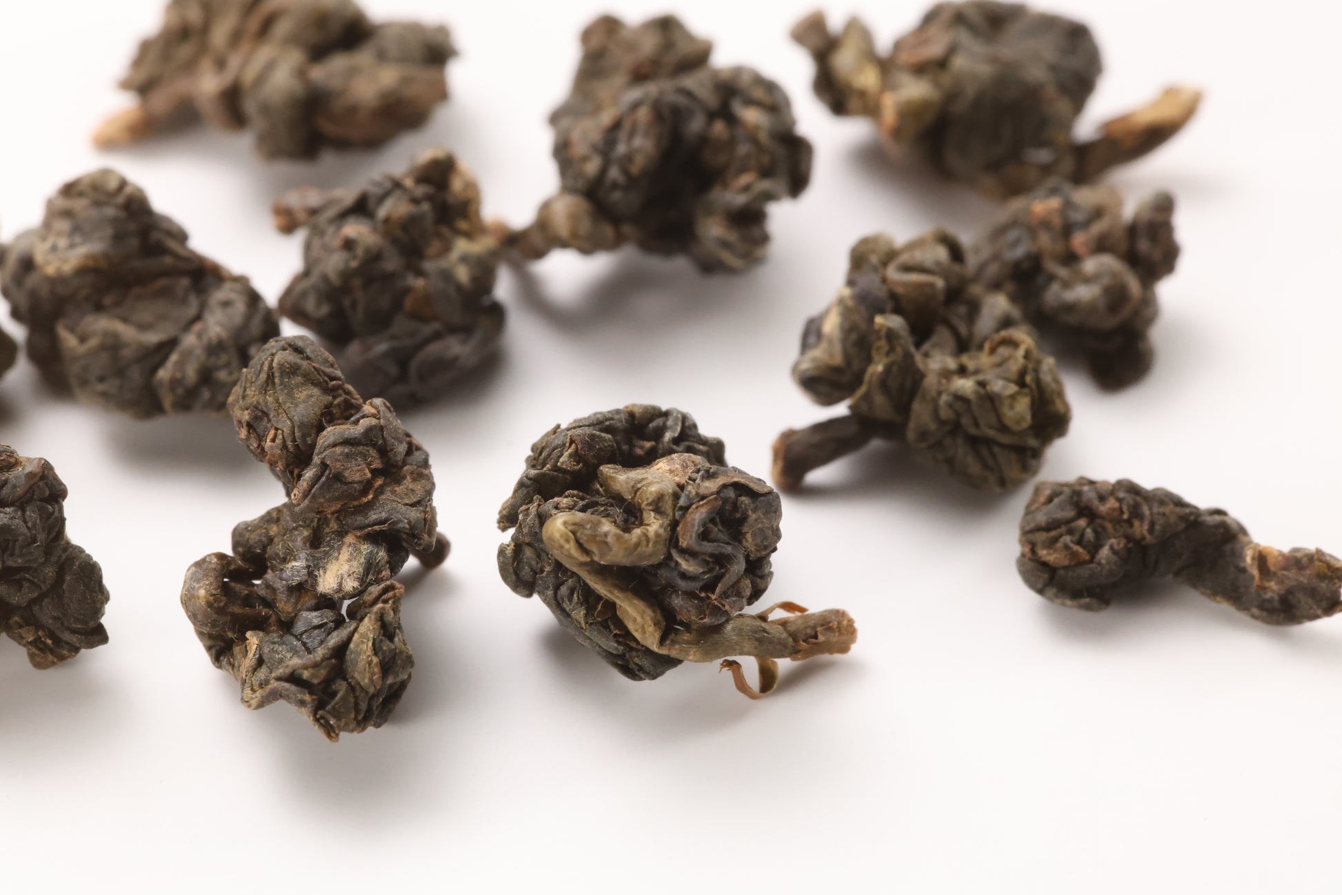 Shan Lin Xi High Mountain Oolong Macro Shot